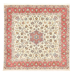 Persisk tæppe - Tabriz - Royal firkantet  - 202 x 201 cm - beige