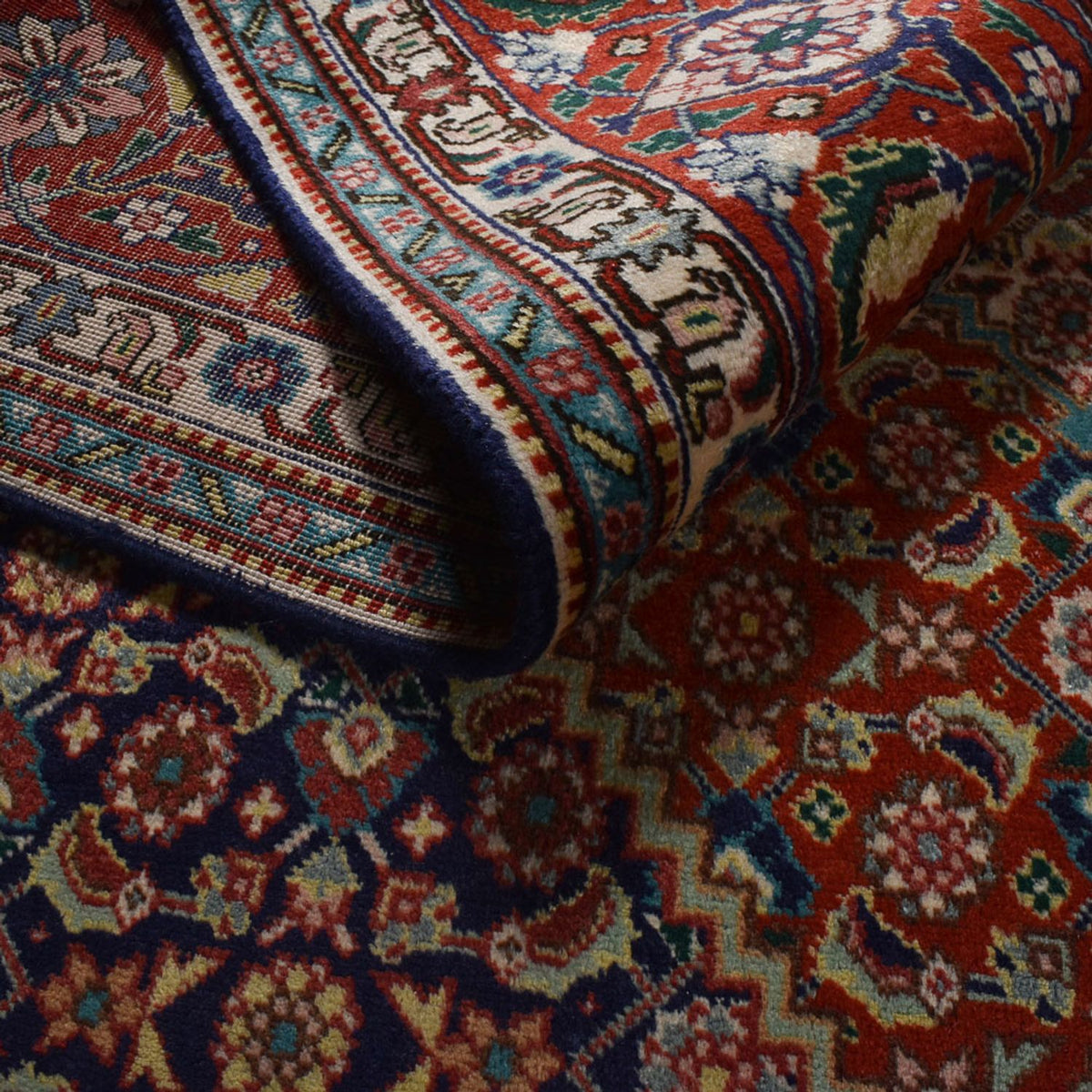 Persisk tæppe - Tabriz - Royal - 300 x 200 cm - mørkebrun