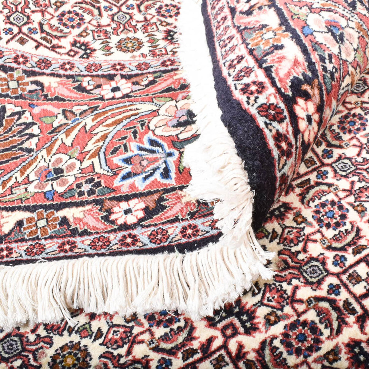 Persisk tæppe - Bijar rundt  - 250 x 250 cm - lysegrå