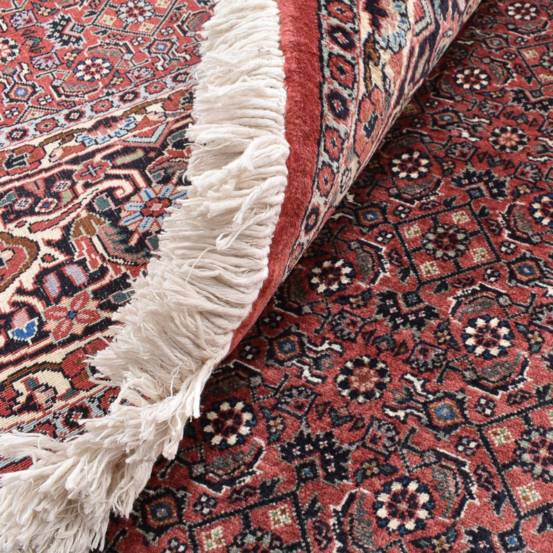 Persisk tæppe - Bijar rundt  - 300 x 300 cm - lysrød