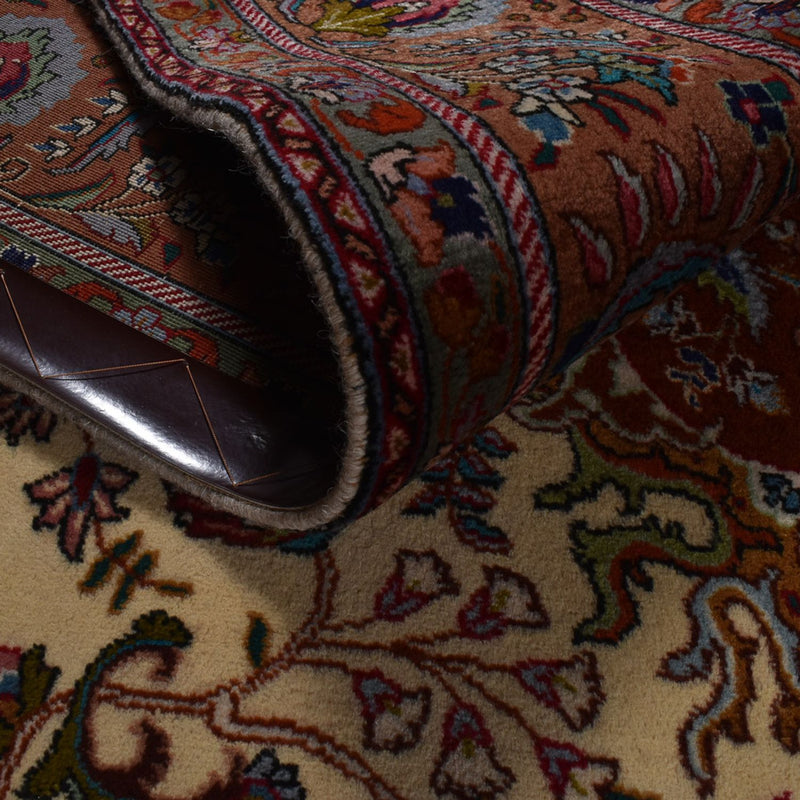 Persisk tæppe - Tabriz - Royal - 312 x 206 cm - mørk beige