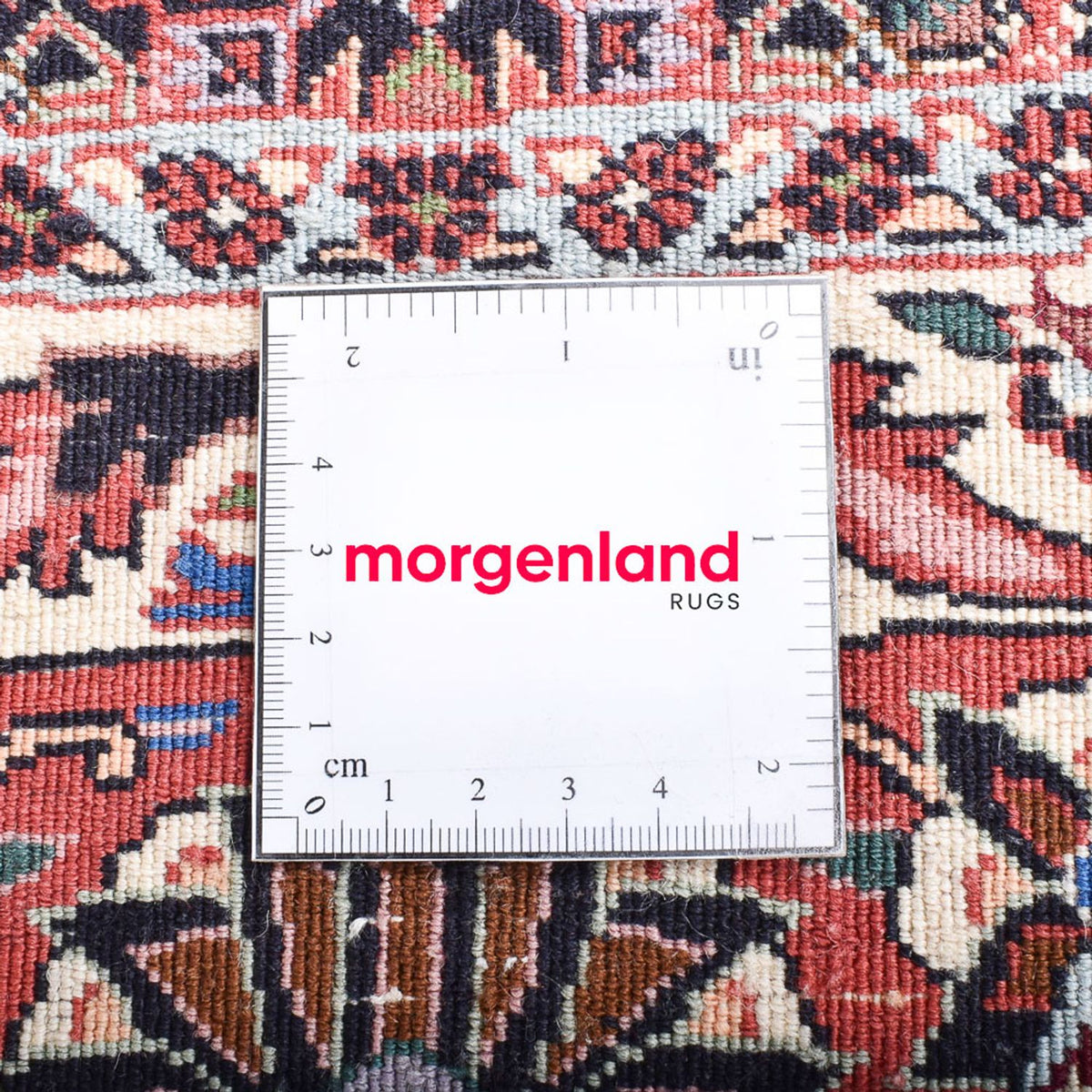 Persisk tæppe - Bijar rundt  - 255 x 255 cm - rust