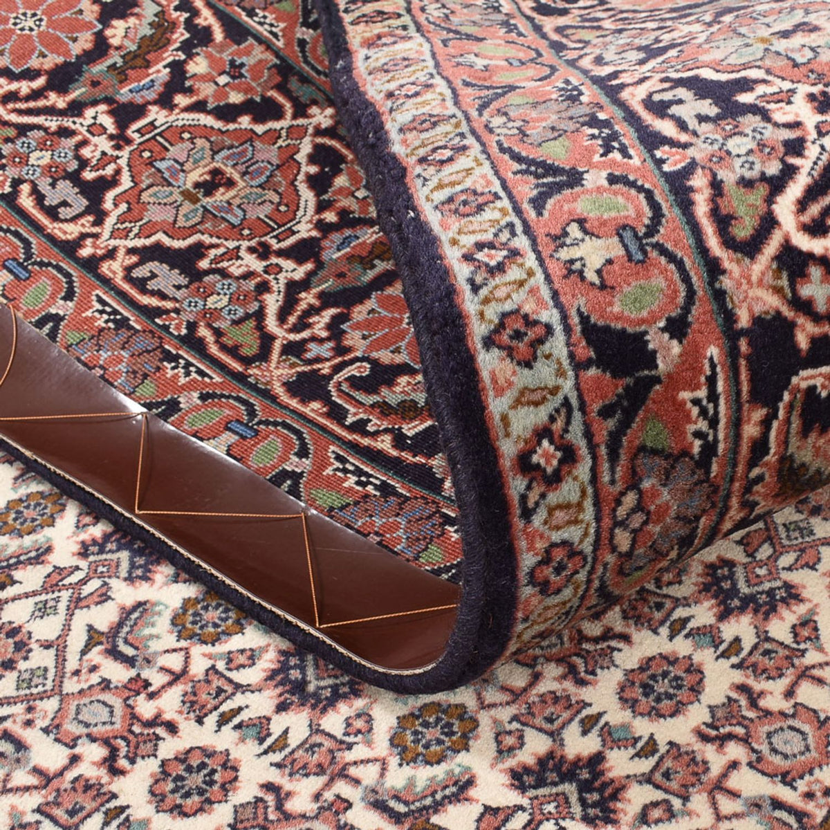 Persisk tæppe - Bijar - 243 x 210 cm - lys brun