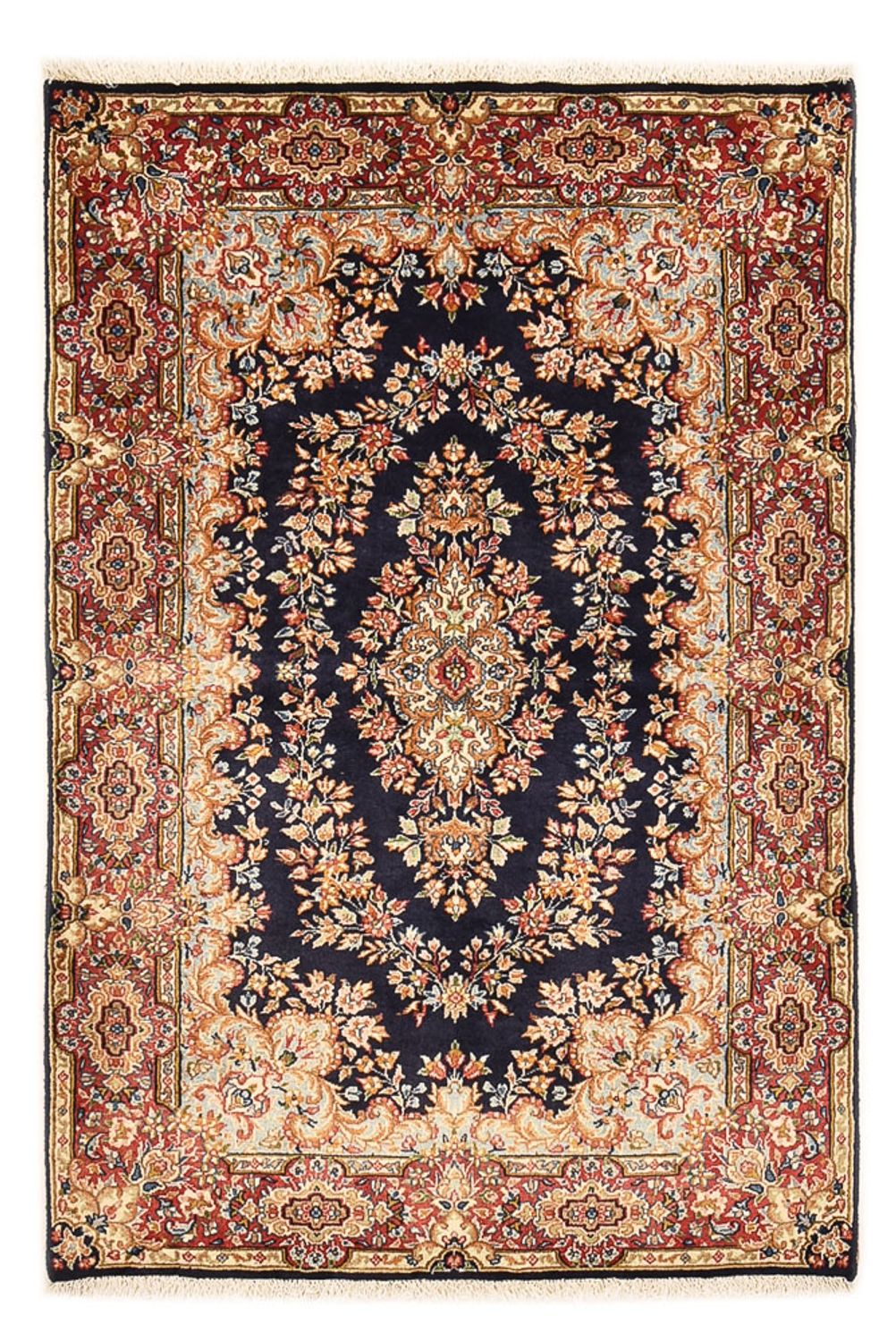 Persisk tæppe - Royal - 152 x 100 cm - mørkeblå