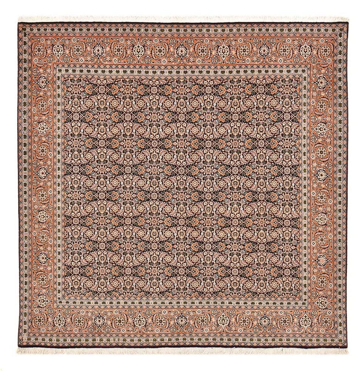 Persisk tæppe - Tabriz - Royal firkantet  - 203 x 202 cm - rust