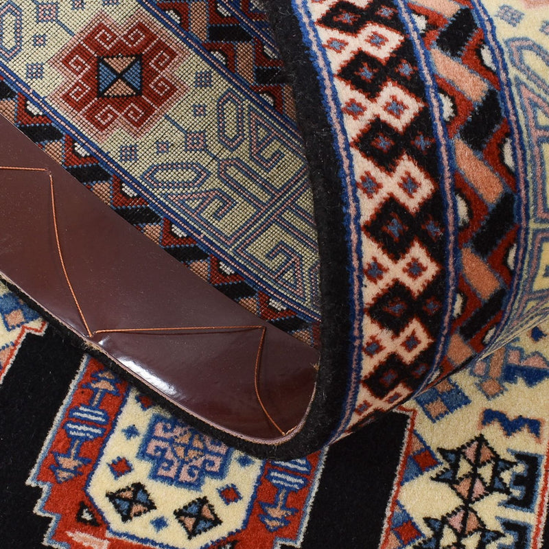 Løber Persisk tæppe - Tabriz - Premium - 305 x 75 cm - mørkeblå