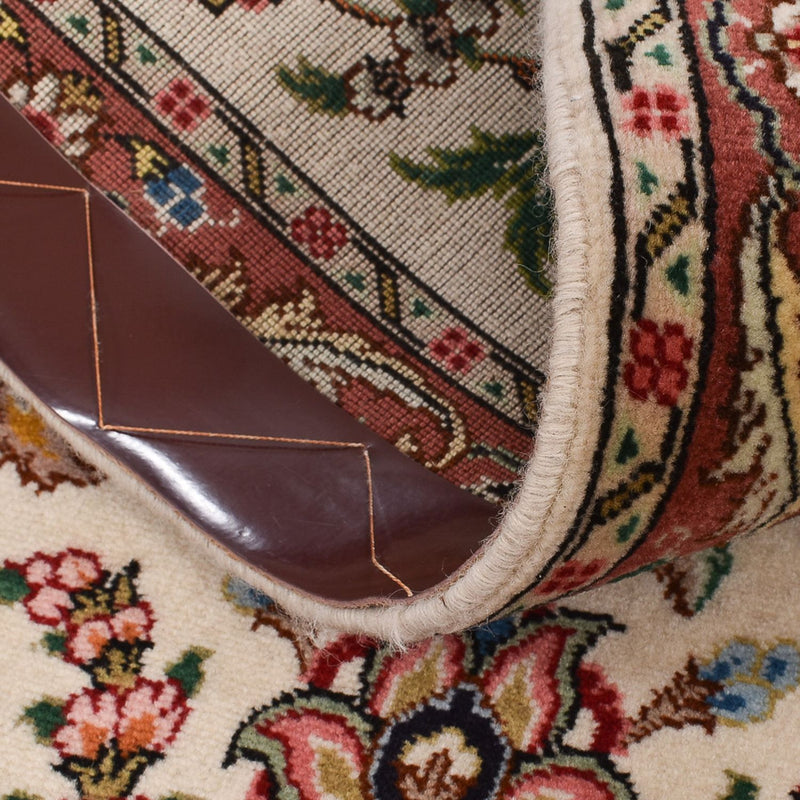 Løber Persisk tæppe - Tabriz - Premium - 255 x 70 cm - sand