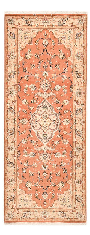 Løber Persisk tæppe - Tabriz - Royal - 203 x 80 cm - lysrød