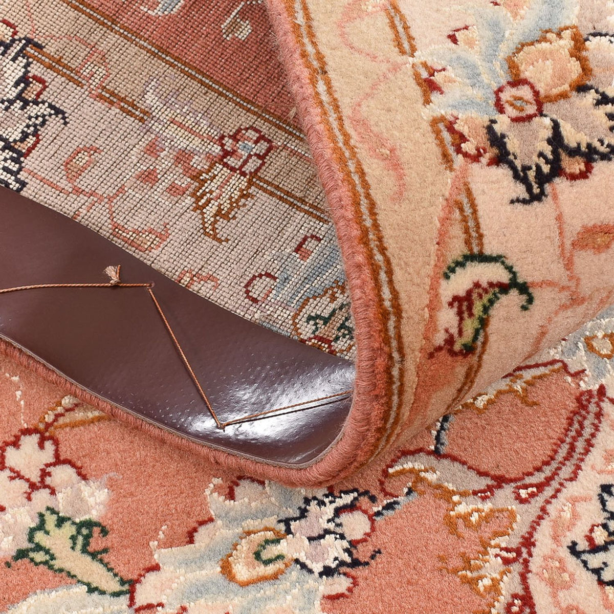 Løber Persisk tæppe - Tabriz - Royal - 203 x 80 cm - lysrød