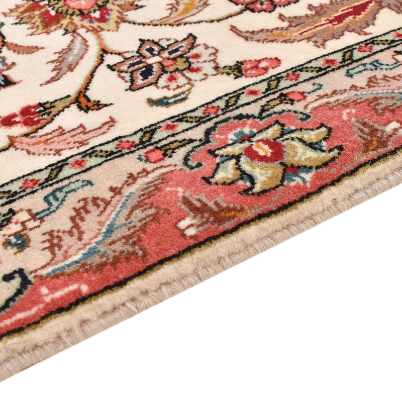 Løber Persisk tæppe - Tabriz - Royal - 202 x 71 cm - creme