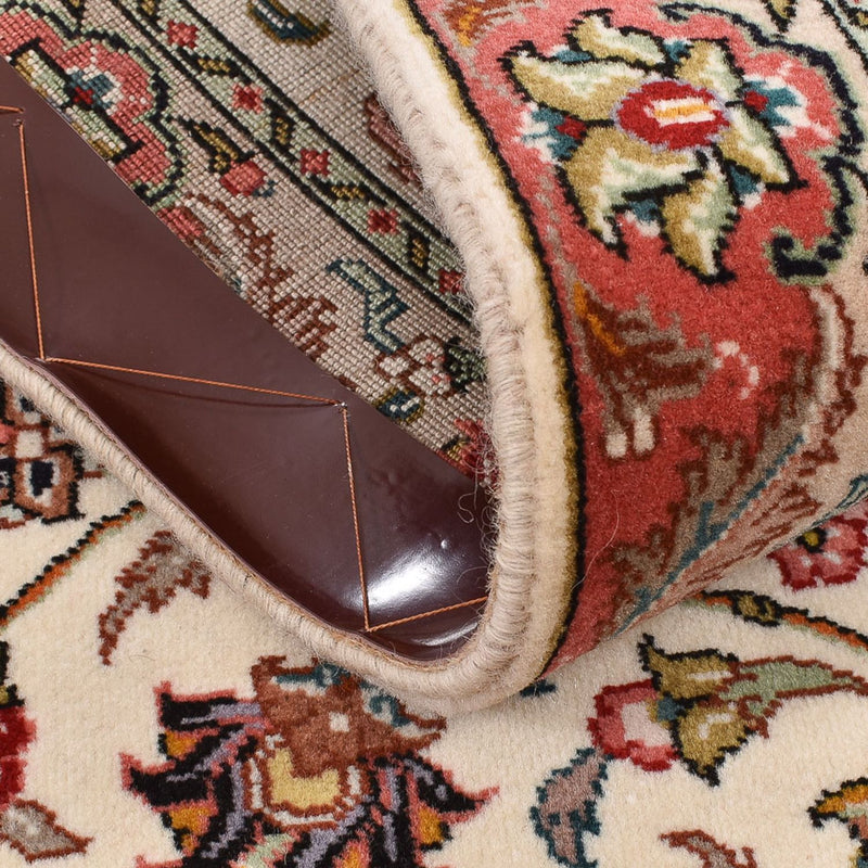 Løber Persisk tæppe - Tabriz - Royal - 202 x 71 cm - creme