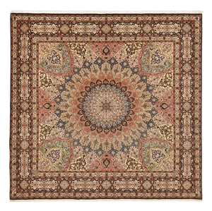 Persisk tæppe - Tabriz - Royal - 263 x 252 cm - mørk beige