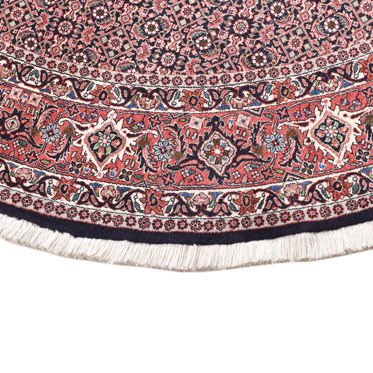 Persisk tæppe - Bijar rundt  - 255 x 255 cm - rust