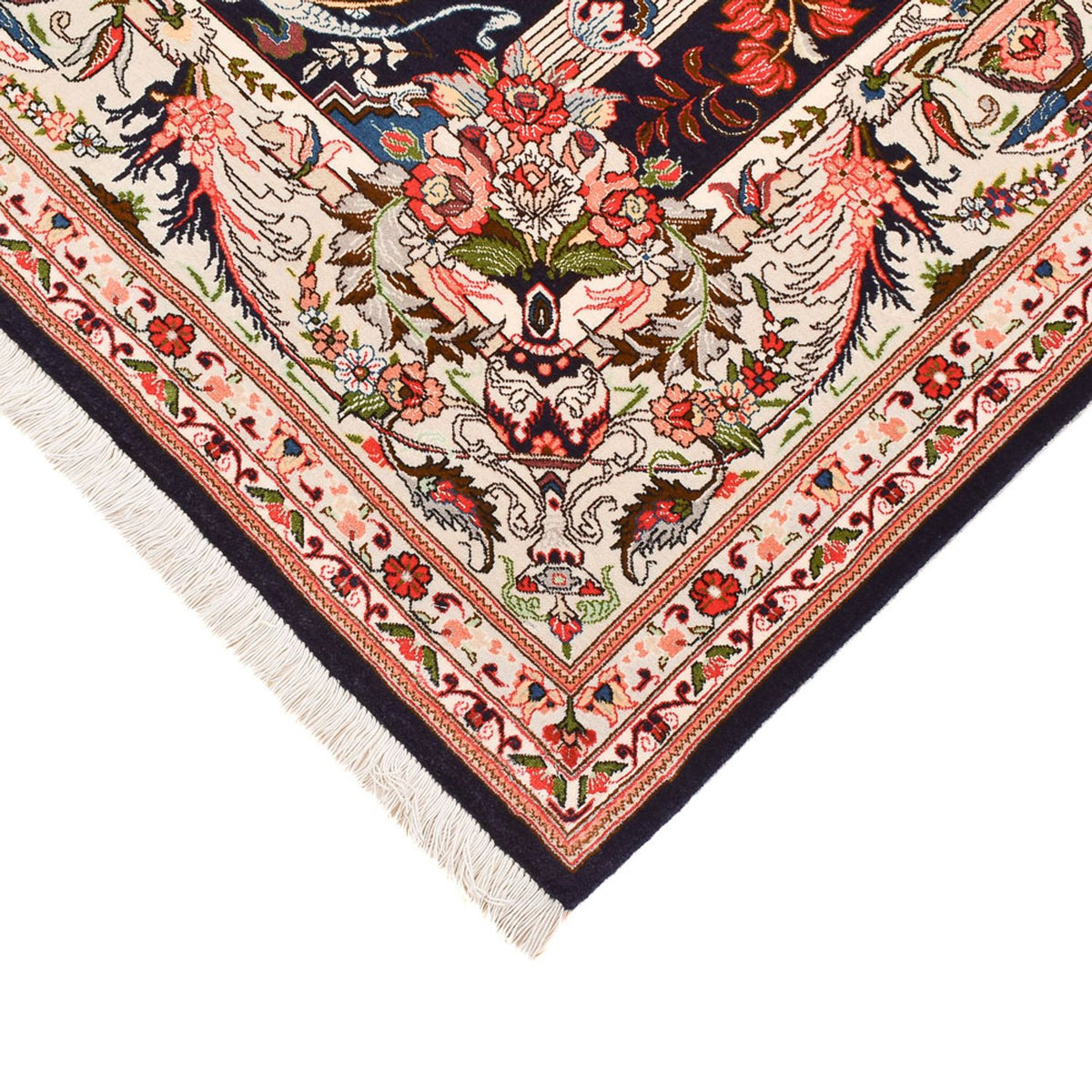 Persisk tæppe - Tabriz - Premium - 196 x 150 cm - flerfarvet
