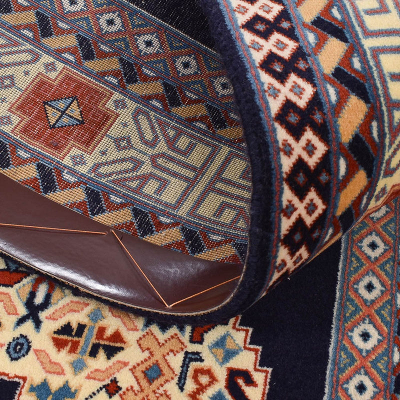 Løber Persisk tæppe - Tabriz - Premium - 300 x 73 cm - mørkeblå