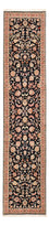 Løber Persisk tæppe - Tabriz - Premium - 300 x 66 cm - mørkeblå