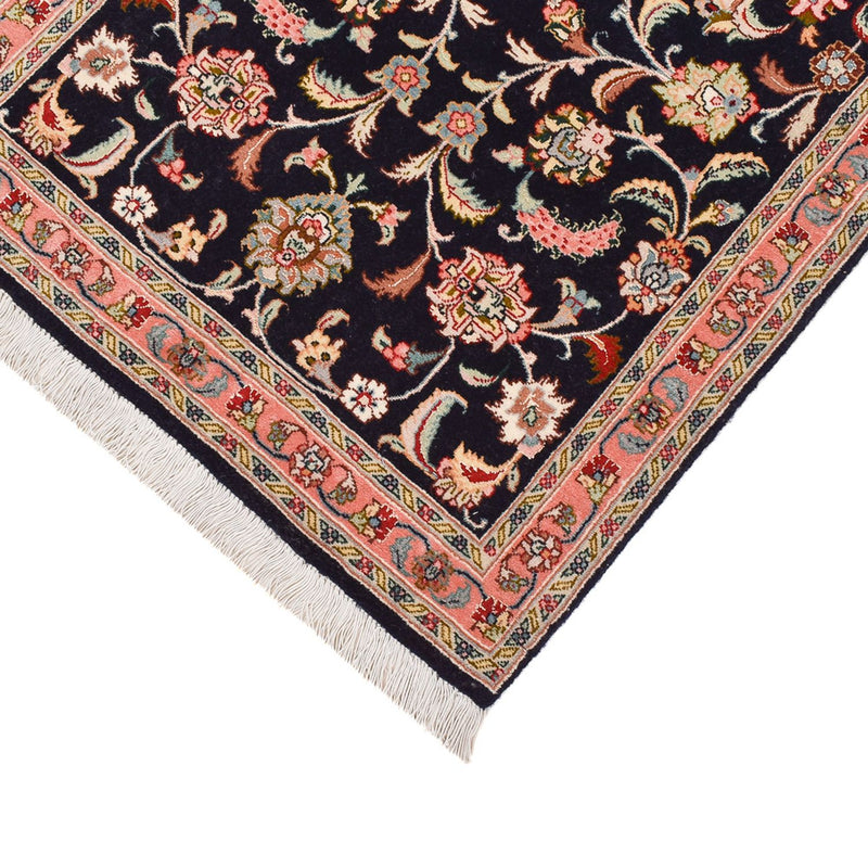 Løber Persisk tæppe - Tabriz - Premium - 300 x 66 cm - mørkeblå
