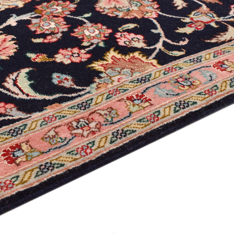 Løber Persisk tæppe - Tabriz - Premium - 300 x 67 cm - mørkeblå