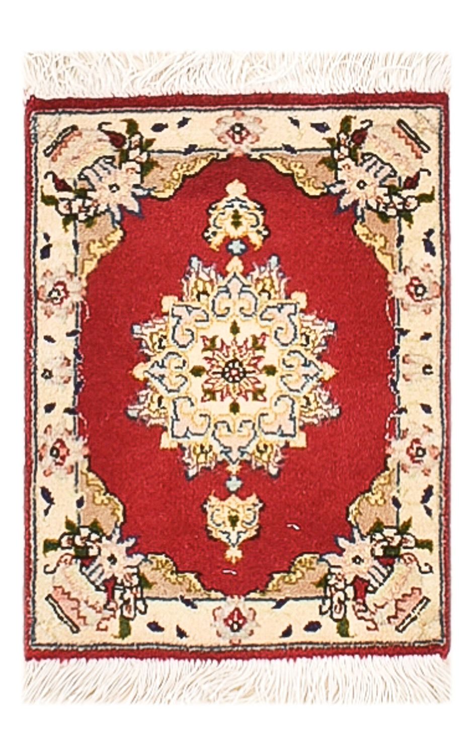 Persisk tæppe - Tabriz - Premium - 40 x 30 cm - rød