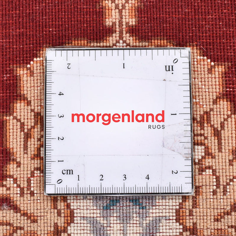 Persisk tæppe - Tabriz - Premium - 40 x 30 cm - mørkerød