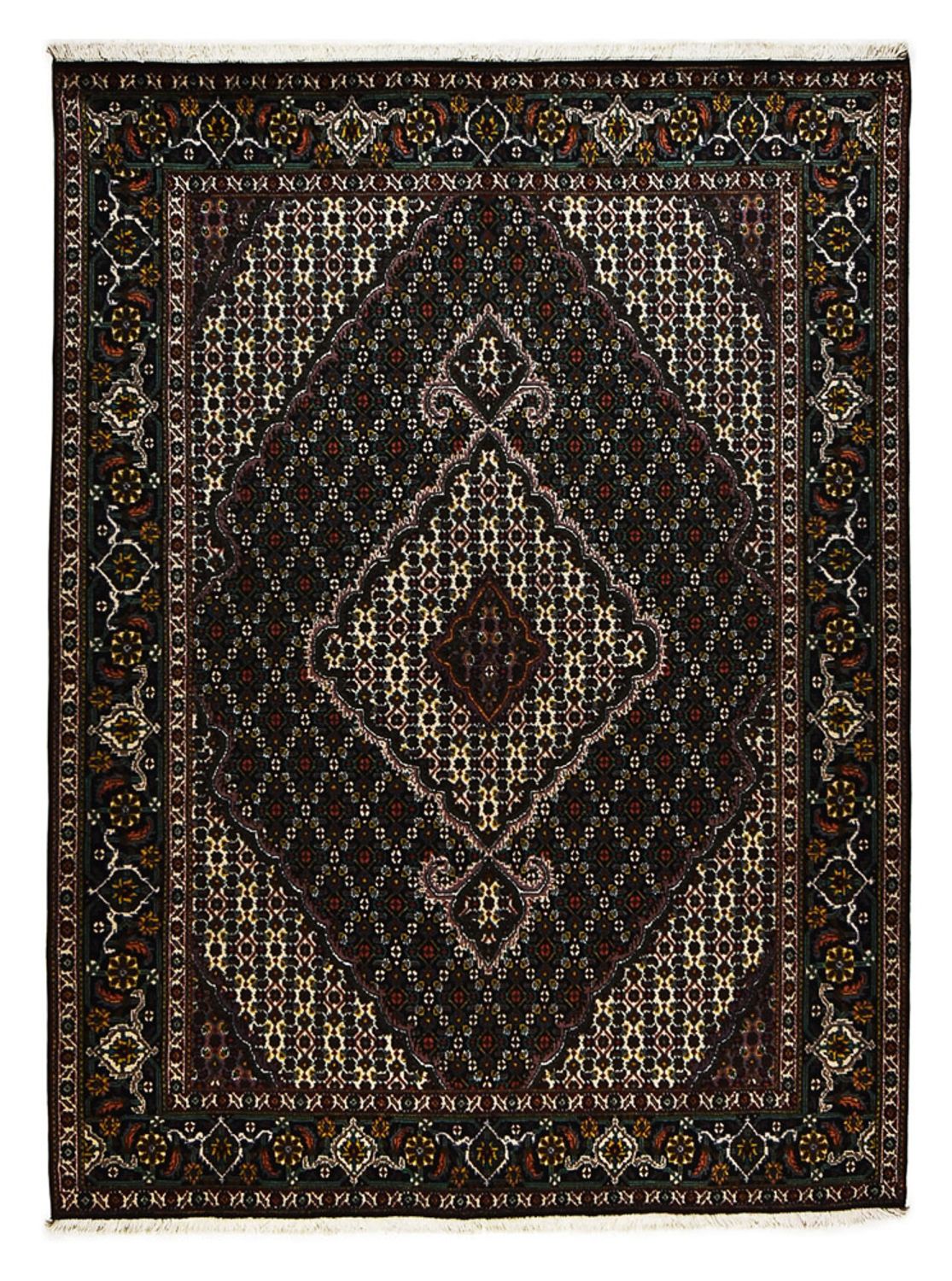 Persisk tæppe - Tabriz - Royal - 208 x 150 cm - mørkebrun
