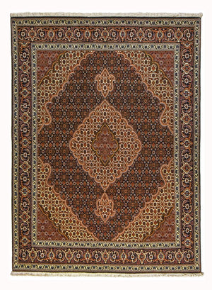 Persisk tæppe - Tabriz - Royal - 202 x 152 cm - brun