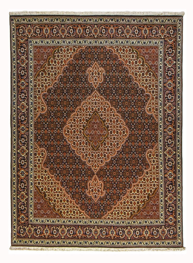 Persisk tæppe - Tabriz - Royal - 202 x 152 cm - brun