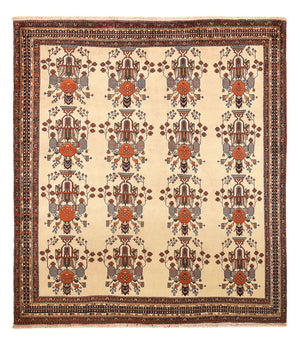 Persisk tæppe - Nomadisk - 230 x 195 cm - beige