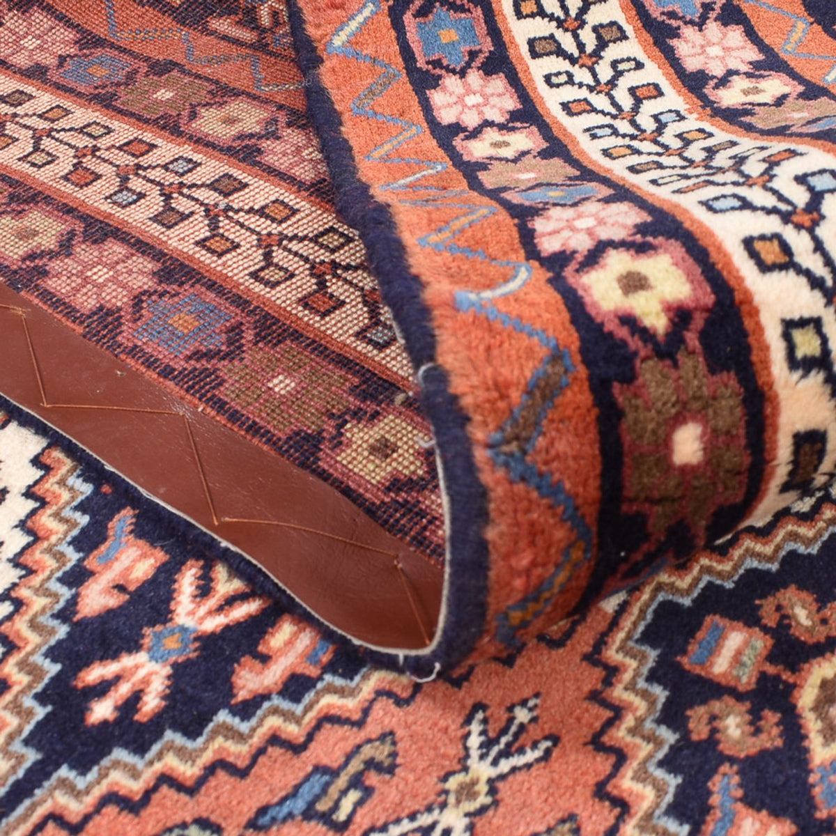 Persisk tæppe - Nomadisk - 241 x 180 cm - lysrød