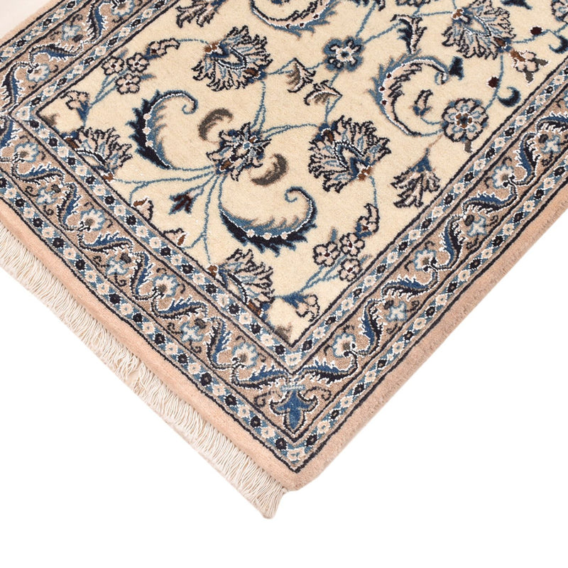 Løber Persisk tæppe - Nain - Royal - 196 x 61 cm - creme