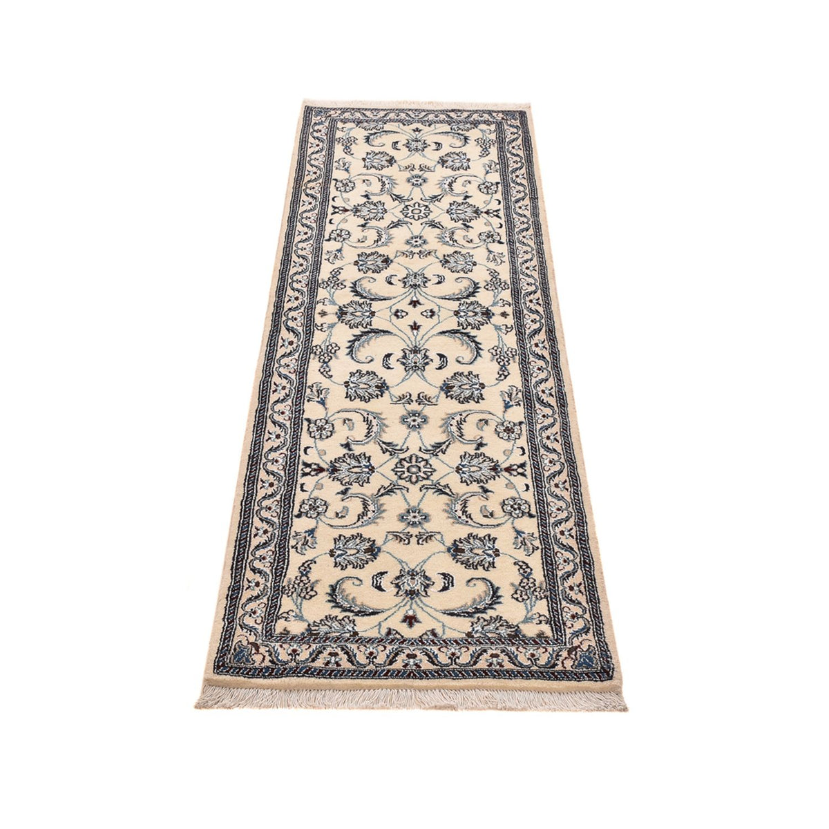 Løber Persisk tæppe - Nain - Royal - 192 x 60 cm - creme