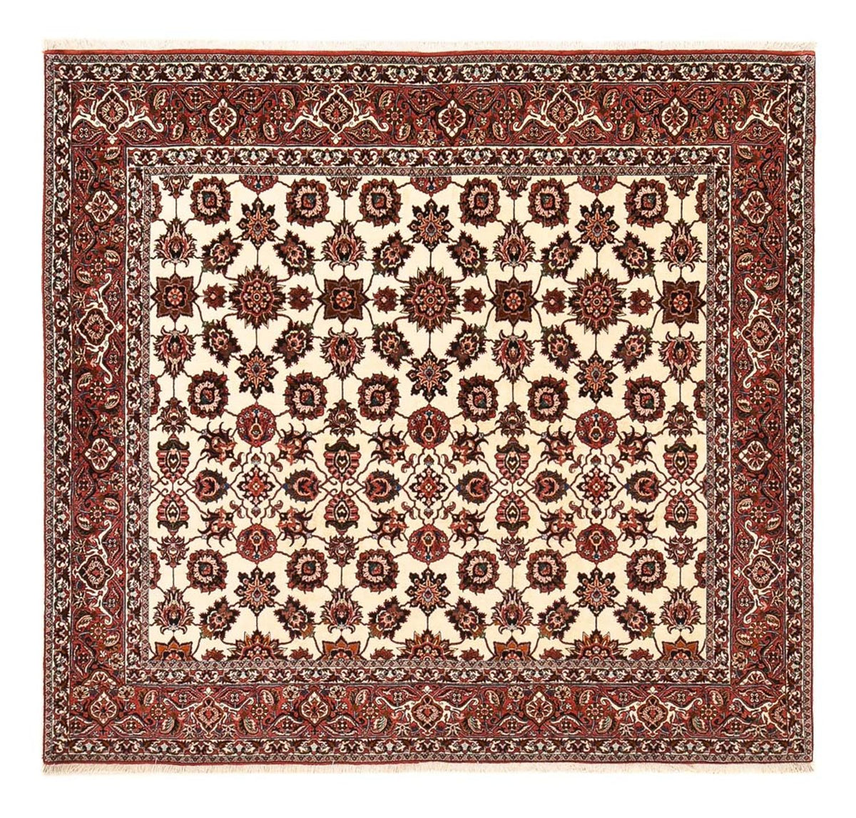 Persisk tæppe - Bijar firkantet  - 255 x 241 cm - rust