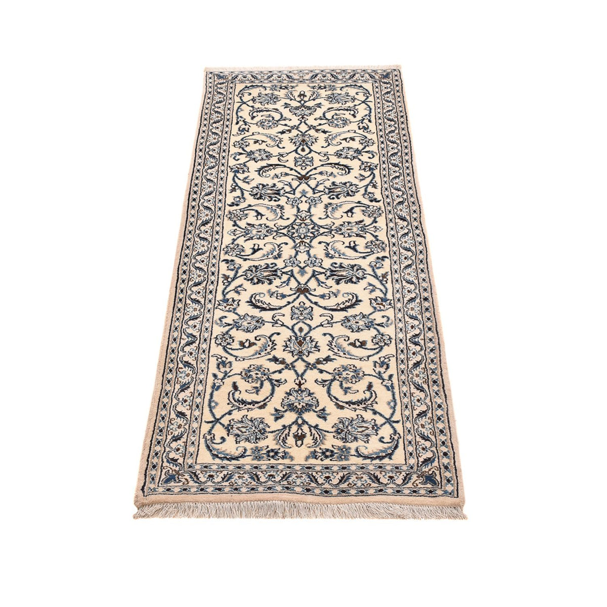 Løber Persisk tæppe - Nain - Royal - 192 x 61 cm - creme