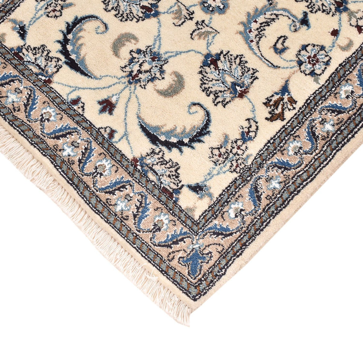 Løber Persisk tæppe - Nain - Royal - 185 x 61 cm - creme