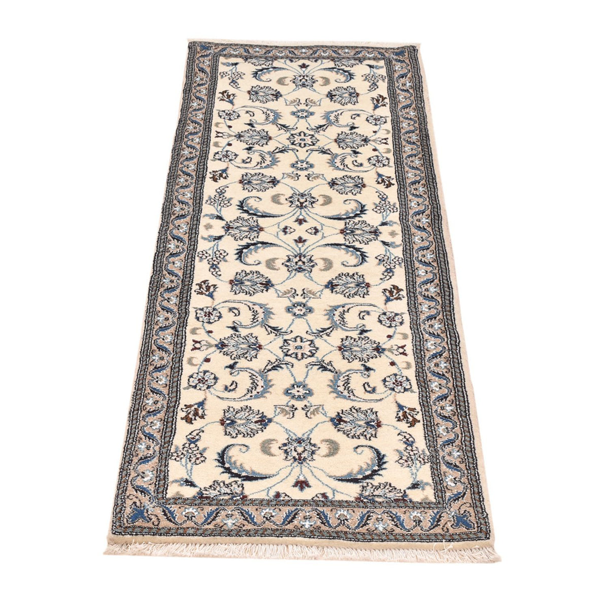 Løber Persisk tæppe - Nain - Royal - 185 x 61 cm - creme