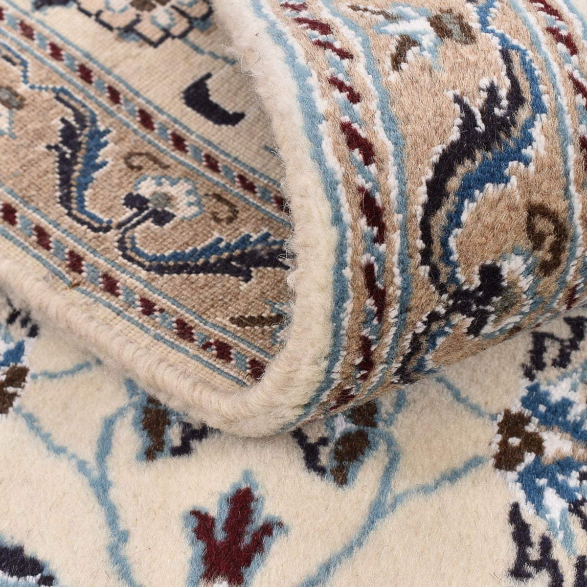 Løber Persisk tæppe - Nain - Royal - 198 x 59 cm - creme