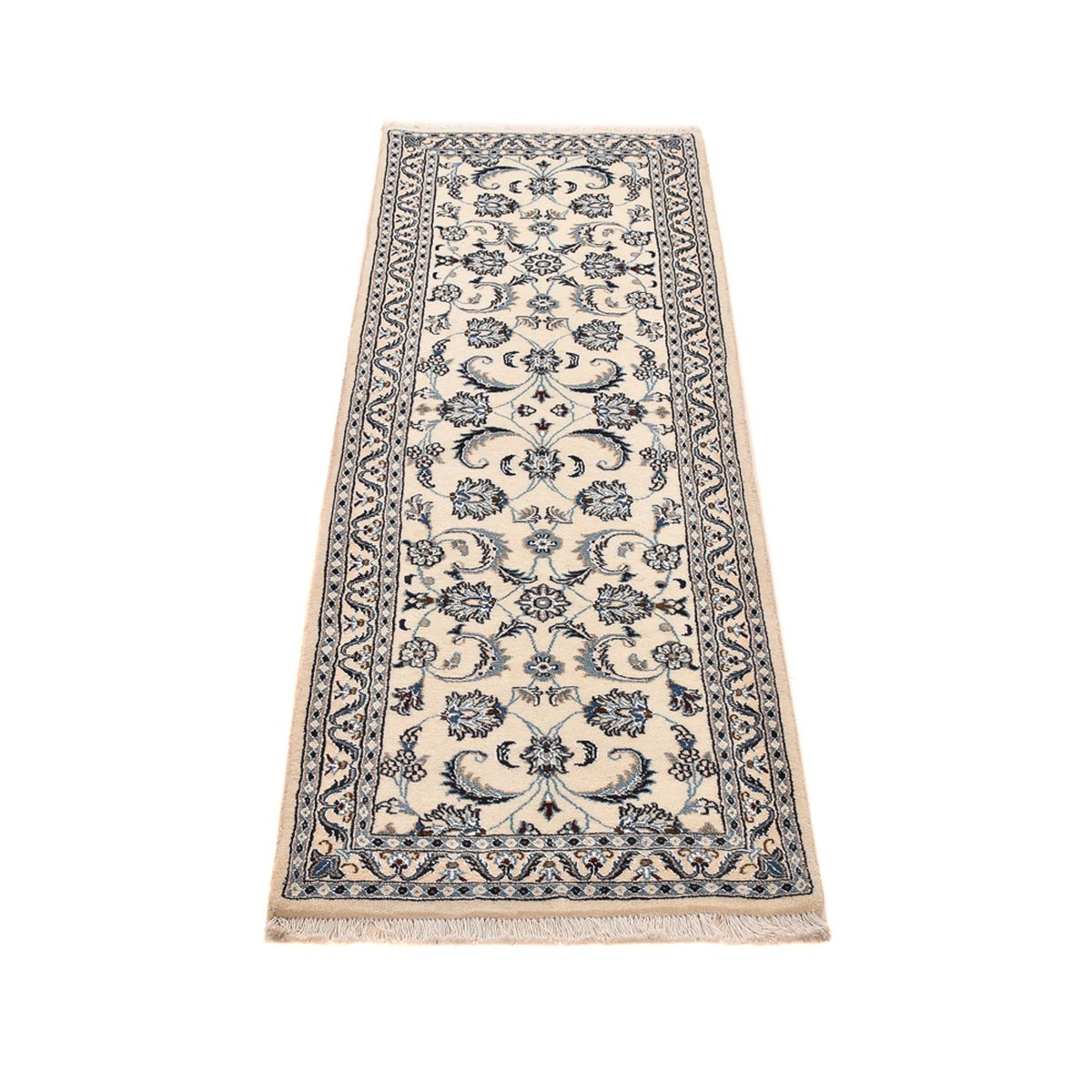 Løber Persisk tæppe - Nain - Royal - 192 x 58 cm - creme