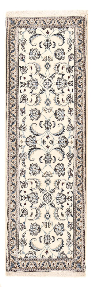 Løber Persisk tæppe - Nain - Royal - 193 x 62 cm - creme