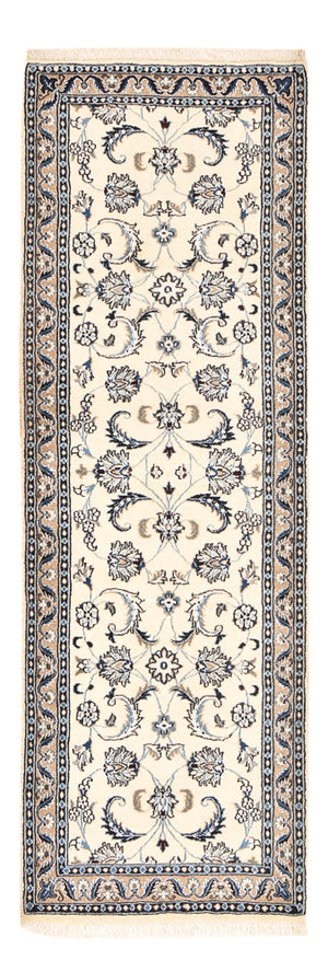 Løber Persisk tæppe - Nain - Royal - 197 x 64 cm - creme
