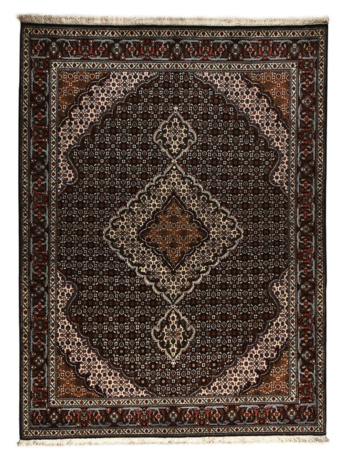 Persisk tæppe - Tabriz - Royal - 207 x 154 cm - antracit
