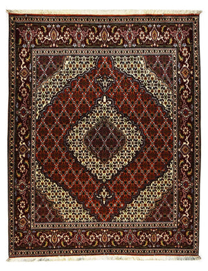 Persisk tæppe - Tabriz - Royal - 200 x 155 cm - mørkerød