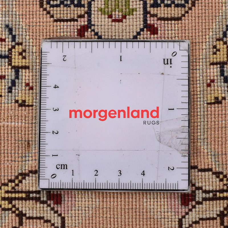 Løber Persisk tæppe - Tabriz - Royal - 376 x 80 cm - guld