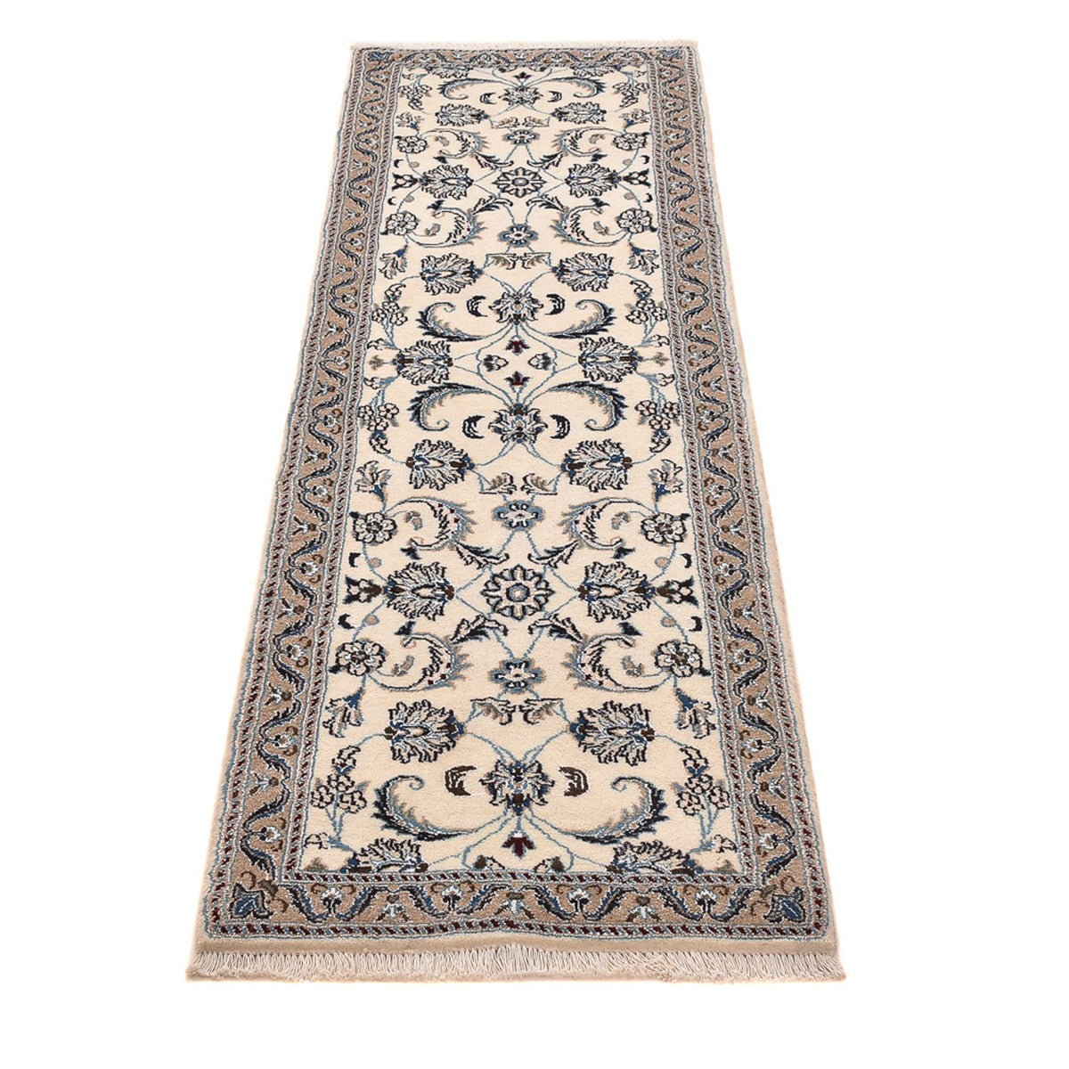 Løber Persisk tæppe - Nain - Royal - 192 x 57 cm - creme