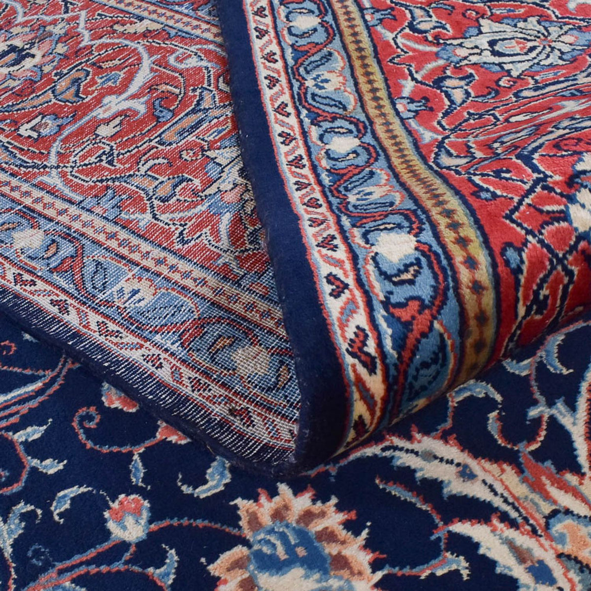 Persisk tæppe - Classic - 377 x 283 cm - mørkeblå