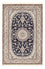 Persisk tæppe - Nain - Premium - 198 x 131 cm - mørkeblå