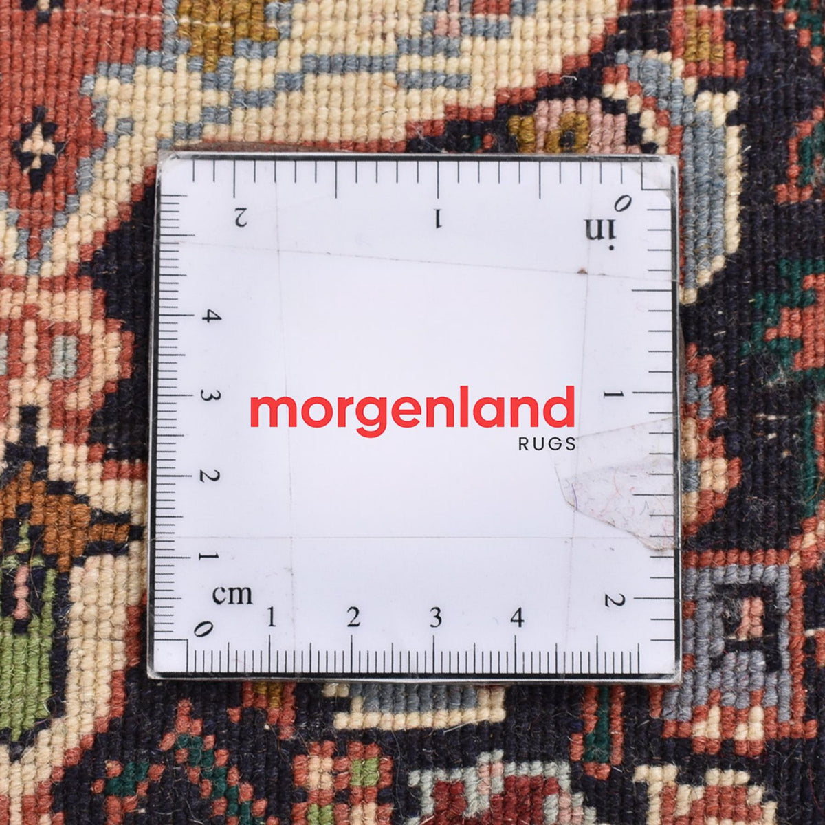 Persisk tæppe - Bijar - 70 x 50 cm - mørk beige