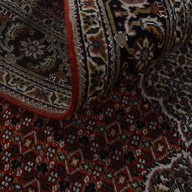 Persisk tæppe - Tabriz - Royal - 202 x 154 cm - mørkerød