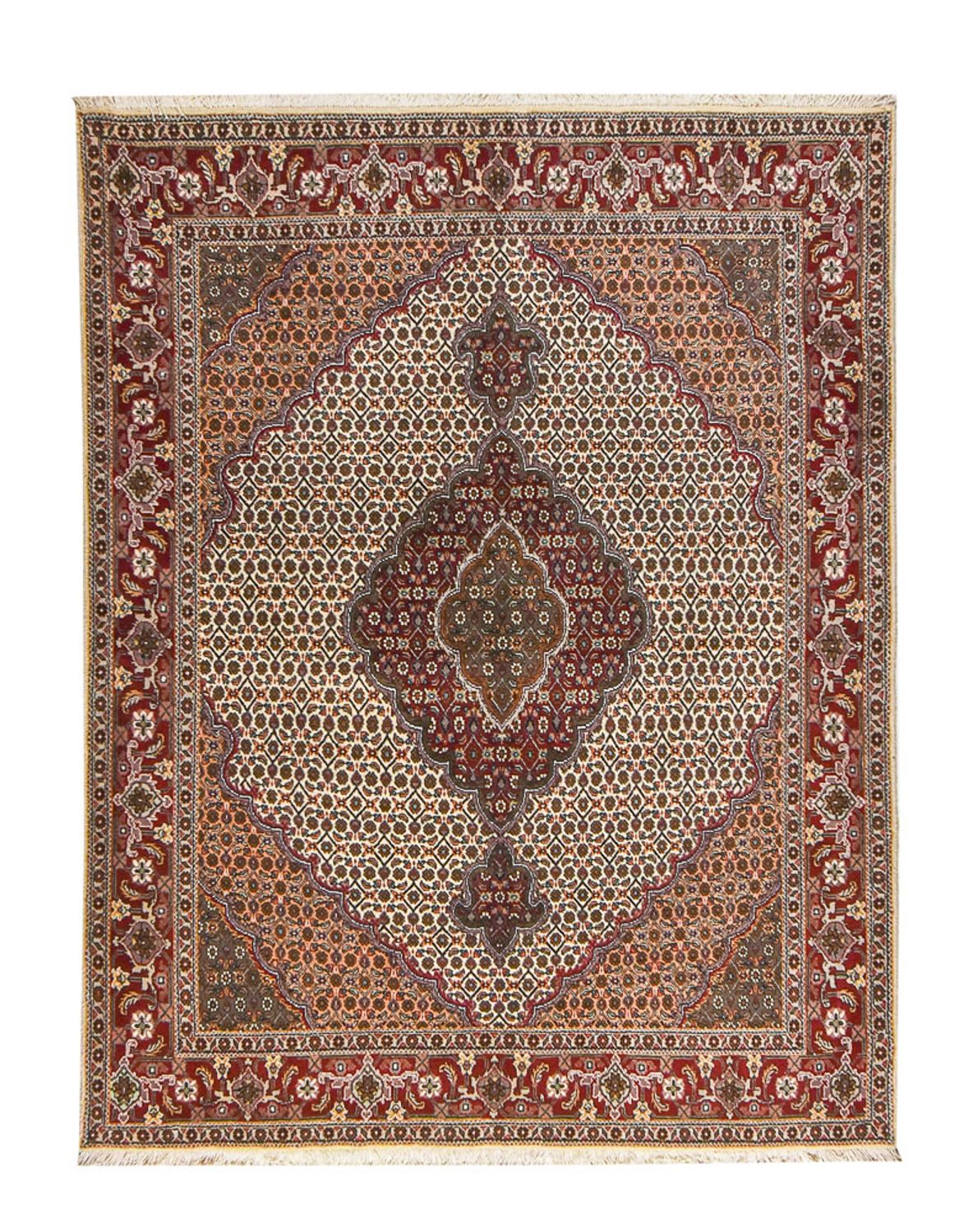Persisk tæppe - Tabriz - Royal - 198 x 154 cm - sand