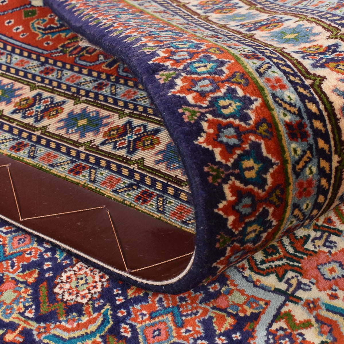 Persisk tæppe - Tabriz - 291 x 206 cm - lysrød