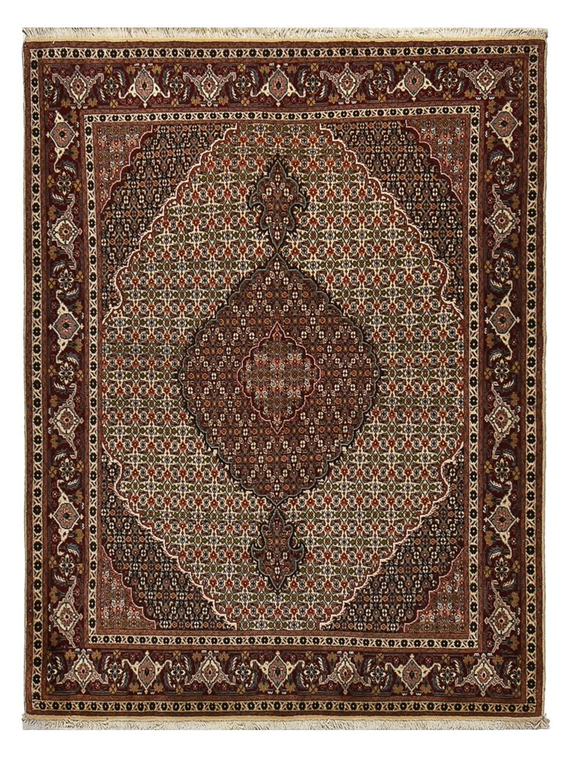 Persisk tæppe - Tabriz - Royal - 203 x 156 cm - lys brun